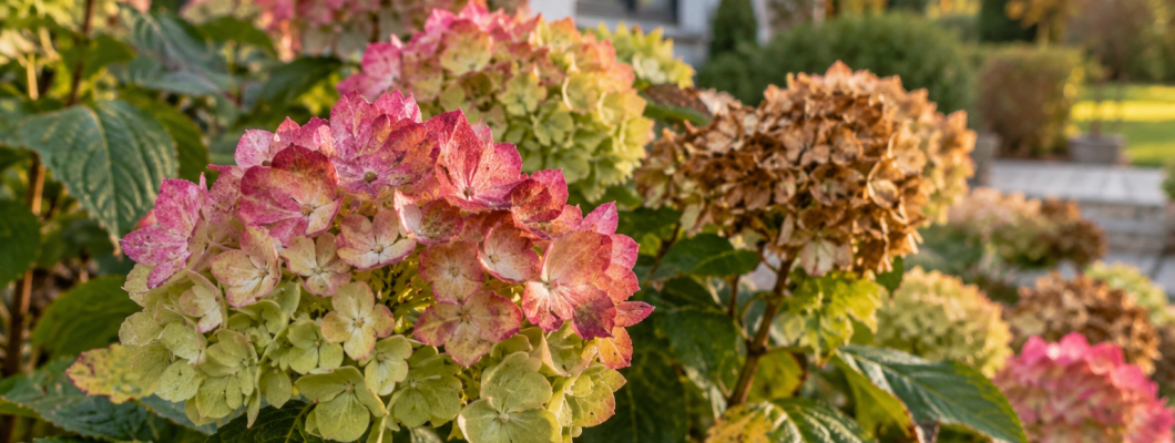 Hortensiile la început de toamnă: ce se întâmplă cu florile și frunzele?